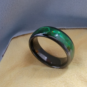 NTAG216 T5577 NFC <b>Ring</b> Green <b>Ceramic</b> IP68 Waterproof Smart Finger <b>Ring</b> Rewritable for Business Card Sharing Door Access Control - Product Image 4