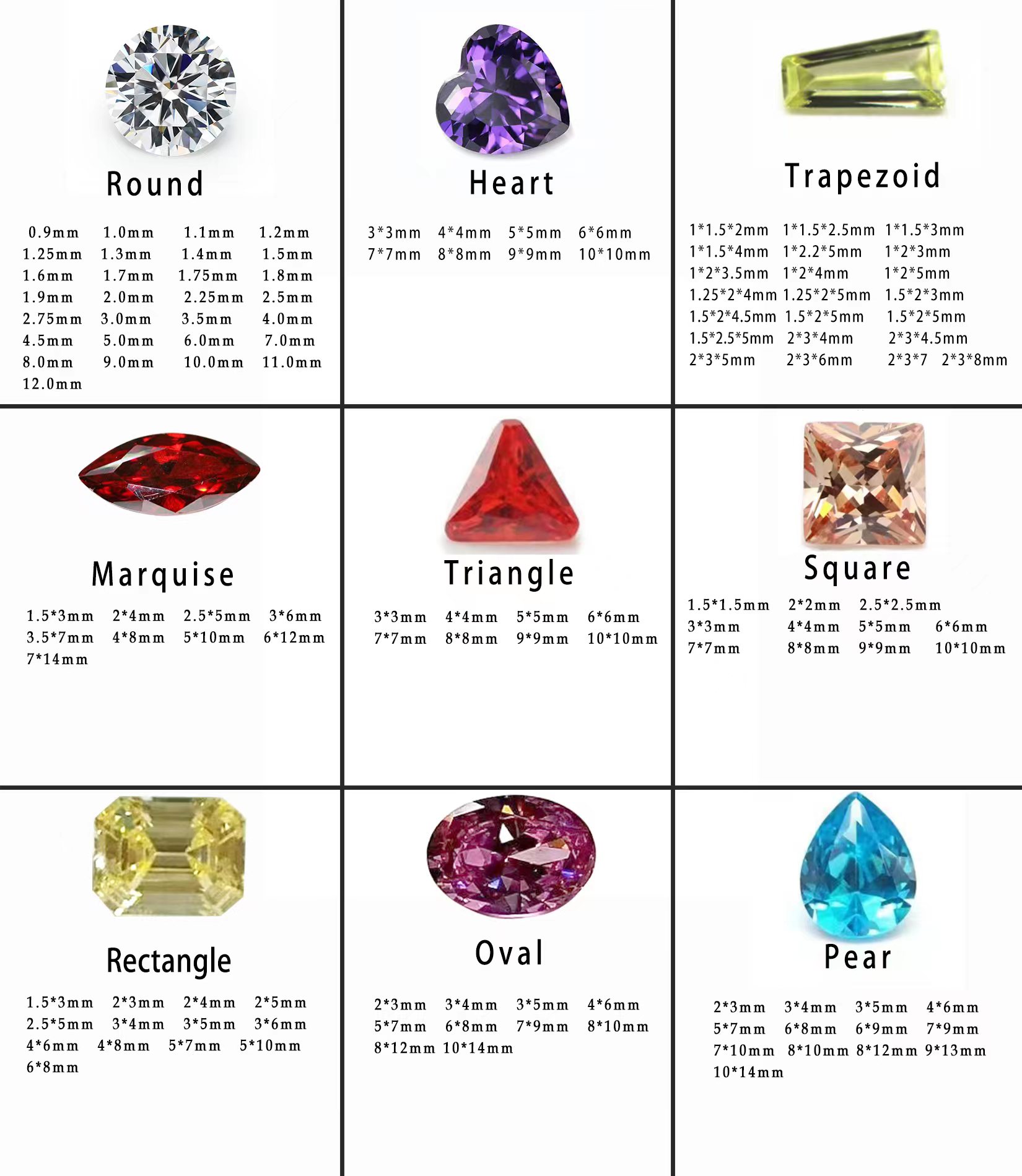 5a oval synthetic cz oval cubic zirconia