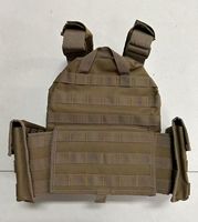 Gran oferta, chaleco táctico ligero de color caqui con sistema Molle, chaleco de entrenamiento al aire libre, chaleco táctico balístico