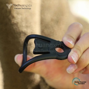 Black Plastic Carabiner Clip for Outdoor <b>Camping</b> and <b>Hiking</b> Activities 1PC - Product Image 5
