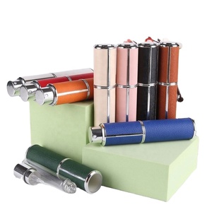 Hot Sale Empty Aluminum Glass Luxury Mini Leather Travel Bottom Directly Filled 10ml Atomizer Perfume <b>Bottle</b> - Product Image 6
