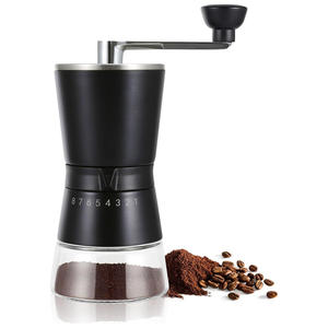 Ensemble de cafetière moka à 6 pièces pour cuisinière, comprenant une cuisinière électrique, une cafetière moka de 300 ml, un moulin à café manuel - Product Image 1