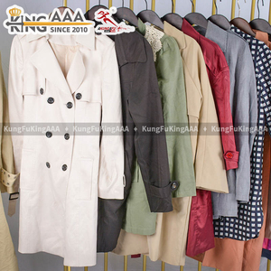Manteau d'occasion KingAAA pour femme, résistant aux plis, avec ceinture, manches longues, coupe-vent fin, de seconde main - Product Image 5