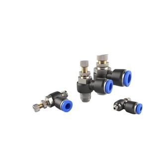 Connecteur de vanne à clapet pneumatique Li Guang Aerodynamics SA6 8 10, raccord rapide en cuivre nickelé, plastique, pour tuyau d'air - Product Image 2