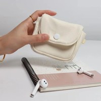 Dompet kartu kredit wanita, dompet kustom dengan kancing kapasitas besar