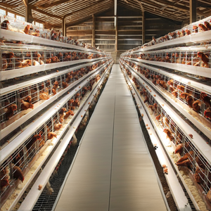 Kolay yumurta koleksiyonu için Bangchi h-tipi pil kafesi düşük bakım uzun ömürlü verimli hayvan bakımı için yeni 1 yıl garanti - Product Image 4