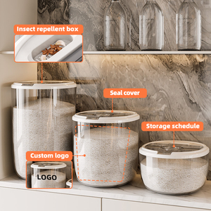 WANUO Contenedor de Almacenamiento de Arroz para Cocina de 15 kg, Recipiente de Plástico a Prueba de Insectos para Guardar Arroz - Product Image 2