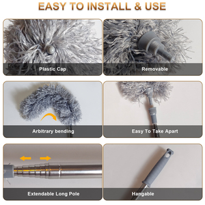 منتجات منزلية-m قطب تلسكوبي عالي الجودة تنظيف الغبار Cobweb منفضة ميكروفايبر - Product Image 3