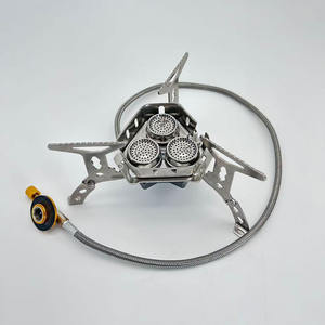 Réchaud de camping portable multi-brûleurs pliable, flamme réglable, en acier inoxydable, pour essence, kérosène et autres combustibles liquides - Product Image 5