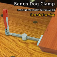 Banc de travail du bois Inserts de frein pour chien Pinces d'établi Étau de fixation à pince fixe rapide de bureau pour outils de menuiserie YOMO trou de 19/20mm