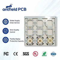 Circuit imprimé PCB rond pour éclairage LED, fabricant OEM de circuits imprimés PCBA avec une épaisseur de cuivre de 1 oz, surface HASL