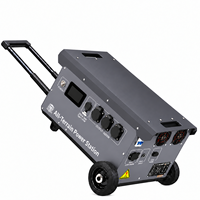 Station d'alimentation solaire portable d'extérieur à marque privée 3000W avec panneaux, batterie LiFePO4 5kWh, générateur solaire pour la maison et le camping