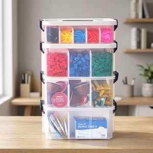 Adjustable Drawer Cabinet <b>Divider</b> Set Plafarm Miniliving Partition Modular Stackable Design HIPS Material Storage Minimal Modern - Product Image 2