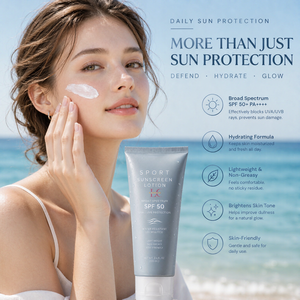 Lotion solaire sportive LANCE à l'<span class=keywords><strong>aloe</strong></span> vera SPF 50, résistante à l'eau pendant 80 minutes, non grasse, respectueuse des récifs, protection solaire physique à large spectre - Product Image 2