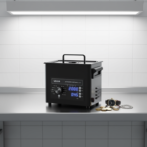 Limpiador ultrasónico Vevor de 3L con temporizador digital y cesta de acero inoxidable para relojes, monedas y uso comercial - Product Image 2