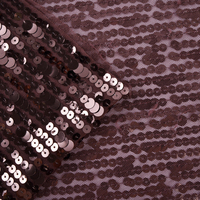 Tissu de Robe à Paillettes Scintillantes de Haute Qualité pour Filles, Broderie de Paillettes, Dentelle en Maille, Perles de Cristal, Bordure à Paillettes, Tissu à la Mode 100% Polyester