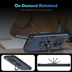 เคสโทรศัพท์มือถือขายส่งสำหรับ Huawei <span class=keywords><strong>Honor</strong></span> X9C X9B 9A 9 Lite Magic 8 Pro พร้อมขาตั้งแบบวงแหวน ดีไซน์บางเฉียบ ป้องกันกล้องอย่างดี - Product Image 5