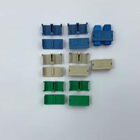 Conector Simplex a Duplex SC Azul Verde Gris, Clip Duplex para Conector SC/APC Monomodo, con 1000 Unidades por Paquete