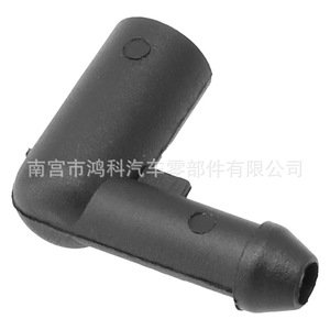 Connecteur de tuyau de pare-brise Vauxhall Astra 13171805 90 degrés en nylon noir, pièce auto en plastique - Product Image 3