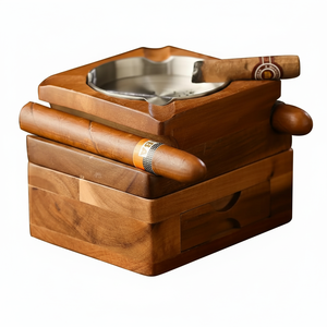 Diseño clásico Cenicero de diseñador hecho a mano Calidad de madera y metal nuevo Cenicero nuevo al por mayor con estilo - Product Image 1