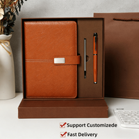 Carnet en cuir personnalisé avec logo, cadeau d'entreprise pour client, journal à couverture rigide avec boucle de fermeture, agenda de réunion