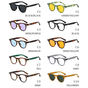 Custom Logo 2026 Retro Rivets Polygon Sun Glasses UV400 Candy Color <b>Small</b> <b>Frame</b> Square <b>Sunglasses</b> for Men Women - Product Image 6