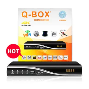 Q-BOX nuovo decodificatore CONCORDE dvb-t2 decoder android 4406 ricevitore av 7.2 il più recente decodificatore combinato DVB-T2 + S2