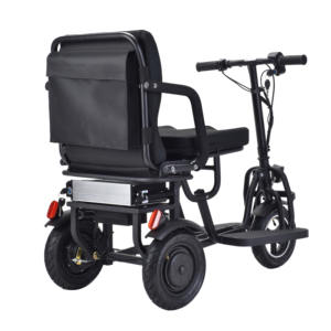 חשמלי 3 גלגל קטנוע חדש עיצוב מתקפל ניידות נכים חשמלי Trike ב 48V 350W 700W כפול מנוע ליתיום שחור - Product Image 4