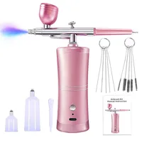 Kit Professionnel de Pulvérisateur à Maquillage Sans Fil, Machine Hydratante Faciale en Gros, Pistolet de Pulvérisation en Matériau ABS pour Peinture Capillaire