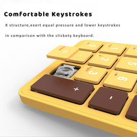 Keypad Angka Portabel 2 in 1 Keypad Numerik Berkabel Layar LCD Keyboard Angka dengan Kalkulator Akuntansi