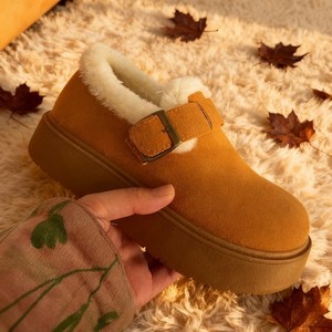 Botas de Nieve Casuales para Mujer con Suela Gruesa y Forro de Peluche, Otoño/Invierno 2025, Estilo Birkenstock, Cálidas, con Forro de Felpa - Product Image 5