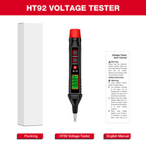 HABOTEST HT92 bas prix électrique AC détecteur de tension testeur stylo LCD affichage son lumière alarme lampe de poche disjoncteur vérificateur - Product Image 6