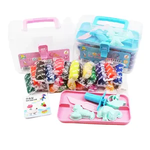 Inteligente Crianças Aniversário Jogar Massa Kit Set Eco Friendly Plasticine Diy Não Tóxico Modelagem Argila Cor Argila