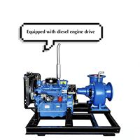 Pompe centrifuge à flux mixte robuste HW 7,5 CV en fer, haut débit, moteur triphasé OEM pour l'irrigation agricole