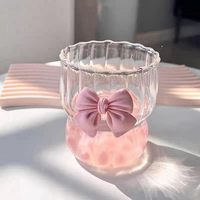 Vente flash - Tasse à café en verre borosilicate résistant à la chaleur, forme 3D colorée, style moderne minimaliste, pour le petit-déjeuner, le lait