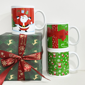<span class=keywords><strong>Mug</strong></span> de Noël en céramique avec cuillère, bordure dorée électrolytique, tasse à eau, tasse à café, logo <span class=keywords><strong>personnalisé</strong></span>, personnalisable avec des images - Product Image 1