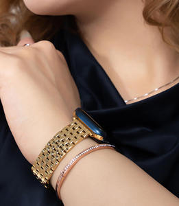 Keepwin Eleganti Cinturini in Acciaio Inossidabile per Smartwatch, Bracciali Metallici per <span class=keywords><strong>Apple</strong></span> 11 10 9 8 7 6SE per Donne - Product Image 3