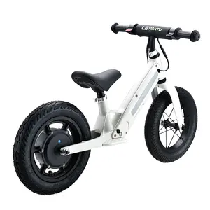 Vélo d'équilibre électrique pour enfants, mini vélo d'entraînement pour enfants de 3 à 6 ans, 12 pouces, pour l'extérieur