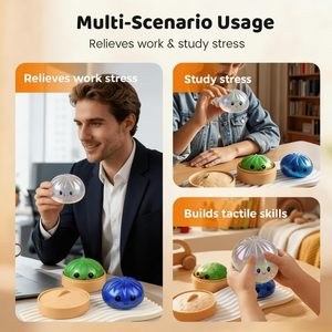Food Dumpling Squishy Glitter Steamed Bun Baozi Mystery Box Colorful Stress <b>Balls</b> Fidget Sensory Toy Anti Stress <b>Squeeze</b> <b>Balls</b> - Product Image 4