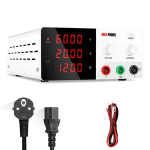 1200w High Power Stabilized Power Supply 60v 20a Adjustable Desktop Laboratory variable dc Power Supply