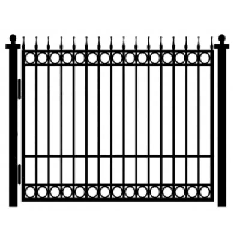 YC kirli olmayan klasik tasarım çelik tel örgü çit kolayca assemb yüksek güvenlik metal çit