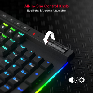 Redragon K580 Pro tri-chế độ RGB chơi game Bàn phím Hot-Swap ổ cắm chuyên dụng phương tiện truyền thông điều khiển tuyến tính chuyển đổi màu đỏ chơi Game bàn phím - Product Image 5