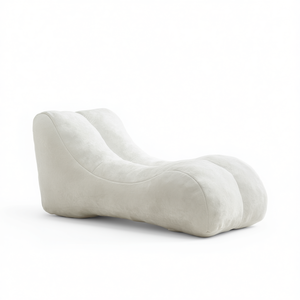 Modern Bean Bag <b>Sofa</b> with Creative Design, Extra Soft Fabric Upholstery, Elastic <b>Sponge</b> Filling, Fitting Body Curves <b>for</b> Gentle - Product Image 1