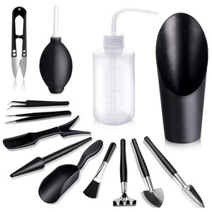 Black Series Succulent Plant Tool Set 12 Pieces Indoor Gardening Hand Tools for Planting Repotting - Product Image 1