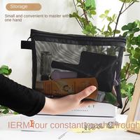 Bolsa de Malla Multiusos Resistente para Documentos, Tamaño Carta, con Gancho de Cuerda, Reutilizable, con Cierre, para Útiles Escolares, Venta al por Mayor de Fábrica