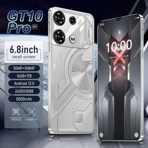Teléfono Inteligente Android HD de 7.3 Pulgadas <span class=keywords><strong>Directo</strong></span> de Fábrica, 16 GB de RAM/1 TB de ROM, Batería de 6800 mAh, MTK Deca Core, Pantalla OLED de 90 Hz, CDMA, Doble SIM - Product Image 2