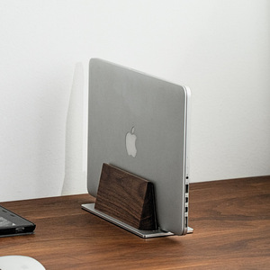 ขาตั้งแล็ปท็อปไม้วอลนัทแท้ ปรับระดับได้ ช่องวาง 1.4 3 ซม. สำหรับ MacBook <span class=keywords><strong>iPad</strong></span> โน้ตบุ๊ก โต๊ะทำงาน ออฟฟิศ บ้าน ออกแบบตามหลักสรีรศาสตร์ ขายส่ง - Product Image 5