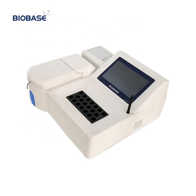 BIOBASE Semi-Auto Chemistry Analyzer Silver Blood Analyzer Disc Shape 220V Cuvette Biochemistry Analyzer for Lab