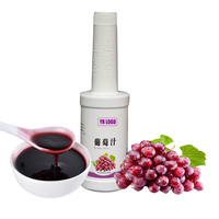 Natuurlijk rode druivensap Halal gearomatiseerd gekleurd fruitsiroopconcentraat in fles met aangepaste Brix