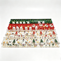 Supports de Mahjong en Acrylique Personnalisés OEM avec Impression de Noël, Style Vague, pour Accessoires de Jeu de Table de Mahjong